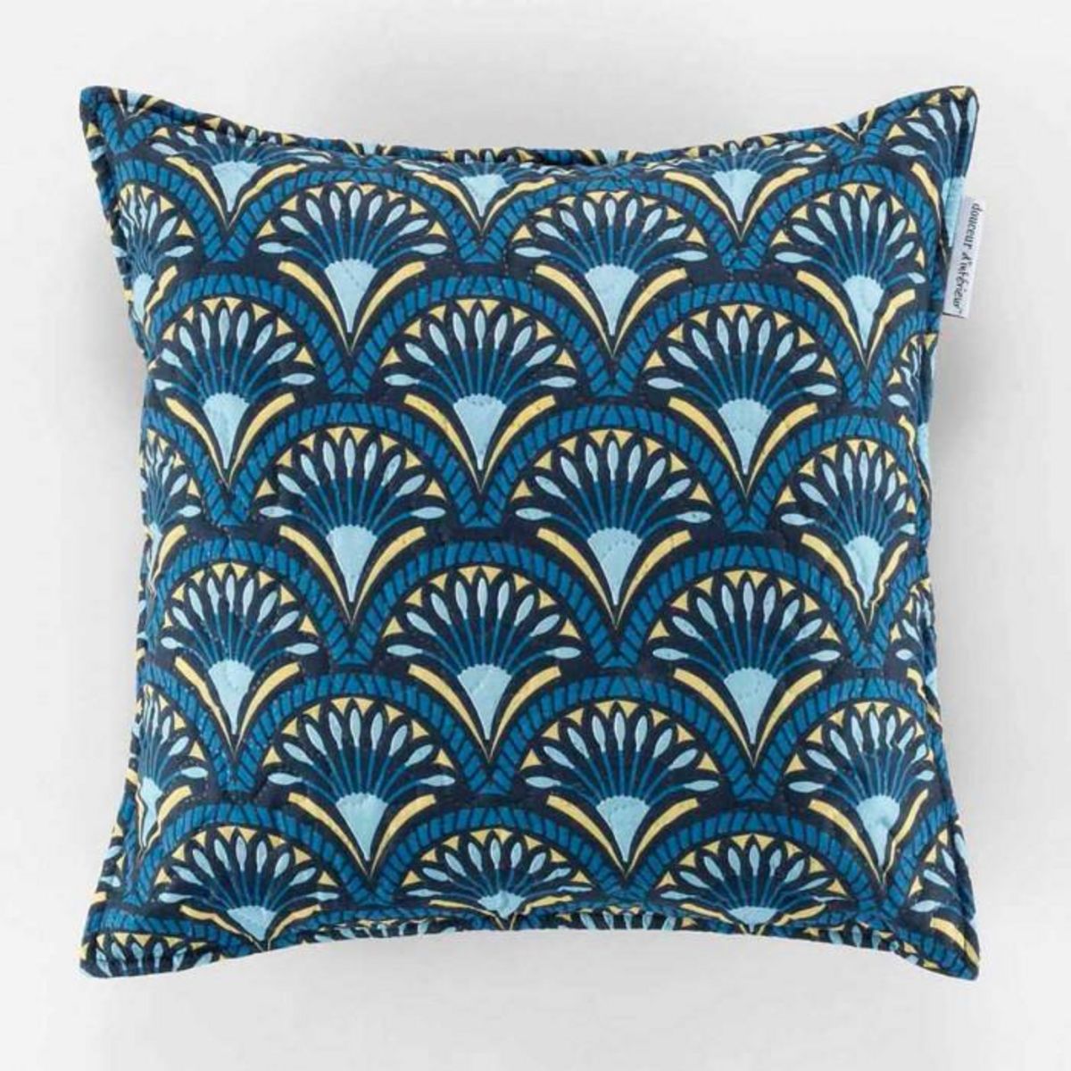 Paris Prix Housse de Coussin à Motifs  Come  45x45cm Bleu