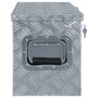 VIDAXL Boîte en aluminium 80,5 x 22 x 22 cm Argente