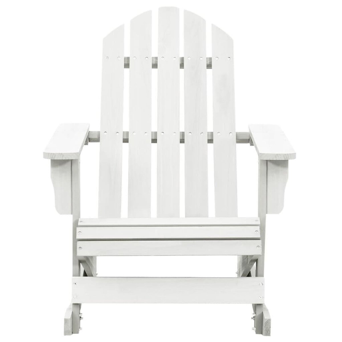 VIDAXL Chaise a bascule de jardin Bois Blanc