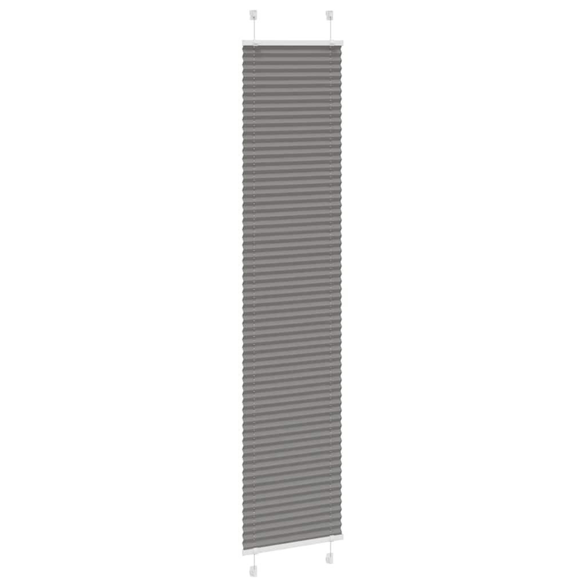 Voir la diapositive 3 : VIDAXL Store plisse anthracite 45x200 cm largeur du tissu 44,4 cm