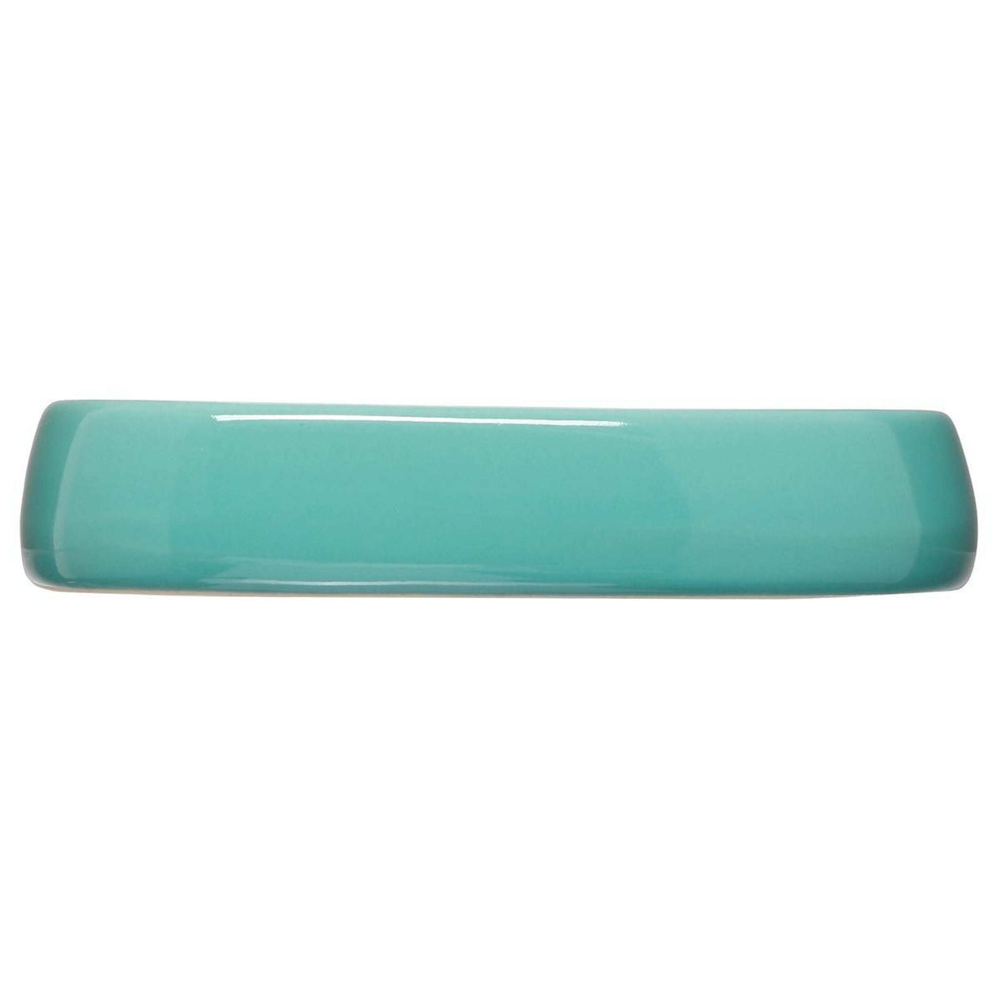 Voir la diapositive 2 : FIVE Porte savon  galet  12cm turquoise