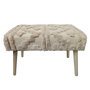 Voir la diapositive 5 : Paris Prix Banc Design en Bois  Mirage  60cm Blanc & Beige