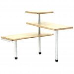 SECRET DE GOURMET Etagère d'angle de cuisine + 4 crochets