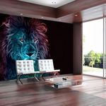 Paris Prix Papier Peint  Abstract Lion Rainbow. Coloris disponibles : Multicolore