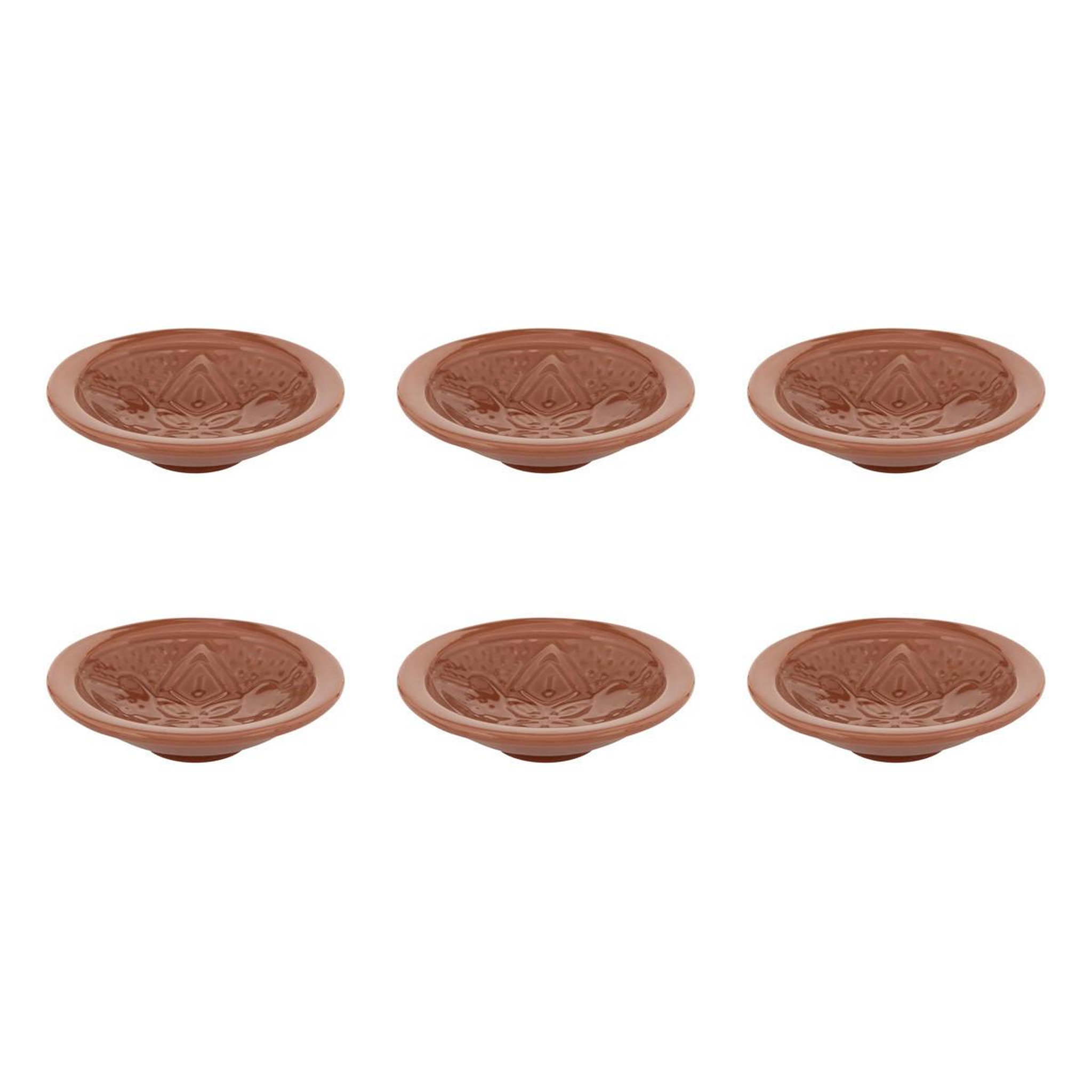 SECRET DE GOURMET Lot de 6 coupelles  sienna  15cm terracotta