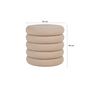 Voir la diapositive 4 : LISA DESIGN Marely - pouf - en tissu bouclette