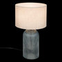 Voir la diapositive 5 : ATMOSPHERA Lampe cylindre en verre - H. 42,5 cm - Bleu