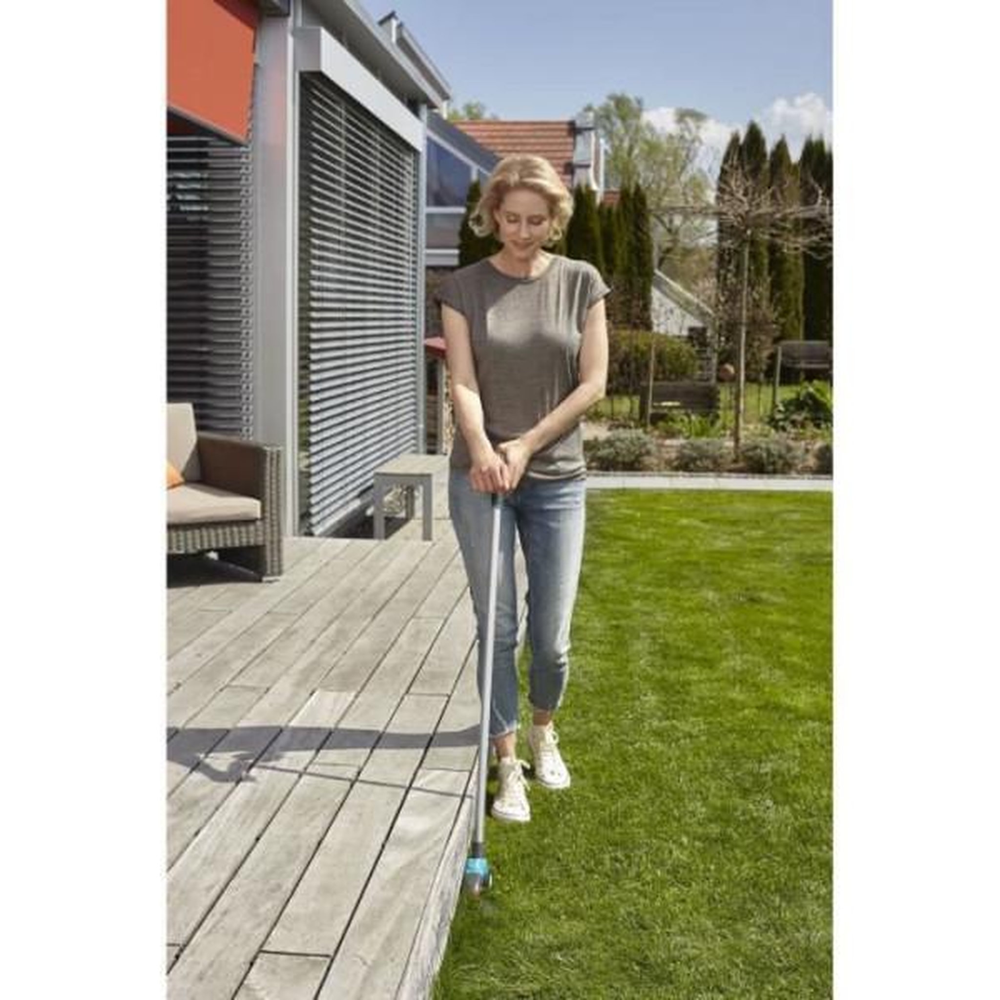 Voir la diapositive 2 : Gardena GARDENA Cisaille a gazon orientable Comfort – Lames pivotantes – Revetement anti-adhérence – Poignée ergonomique – (12