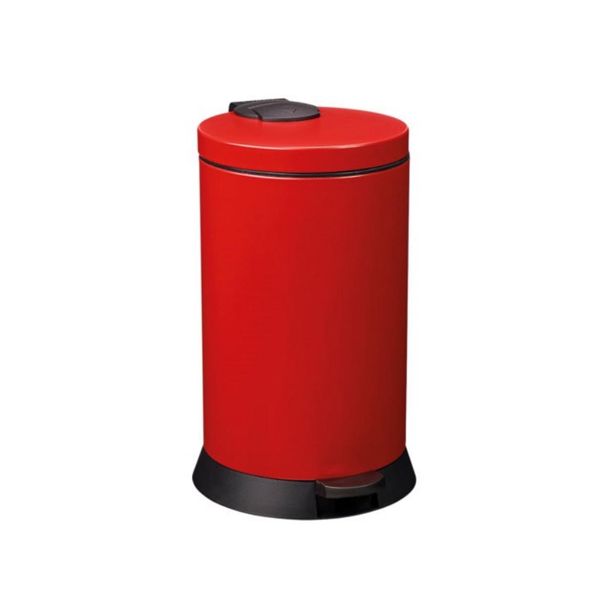 Voir la diapositive 2 : Rossignol Poubelle à pédale 20l rouge - 94118