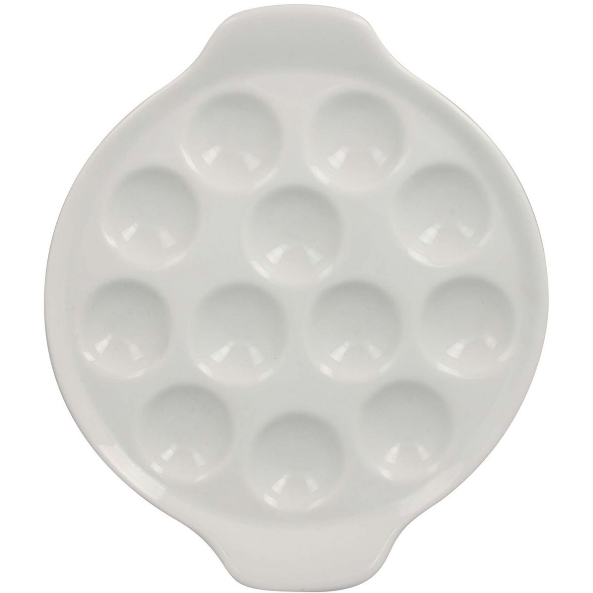 Assiette escargot porcelaine 12 