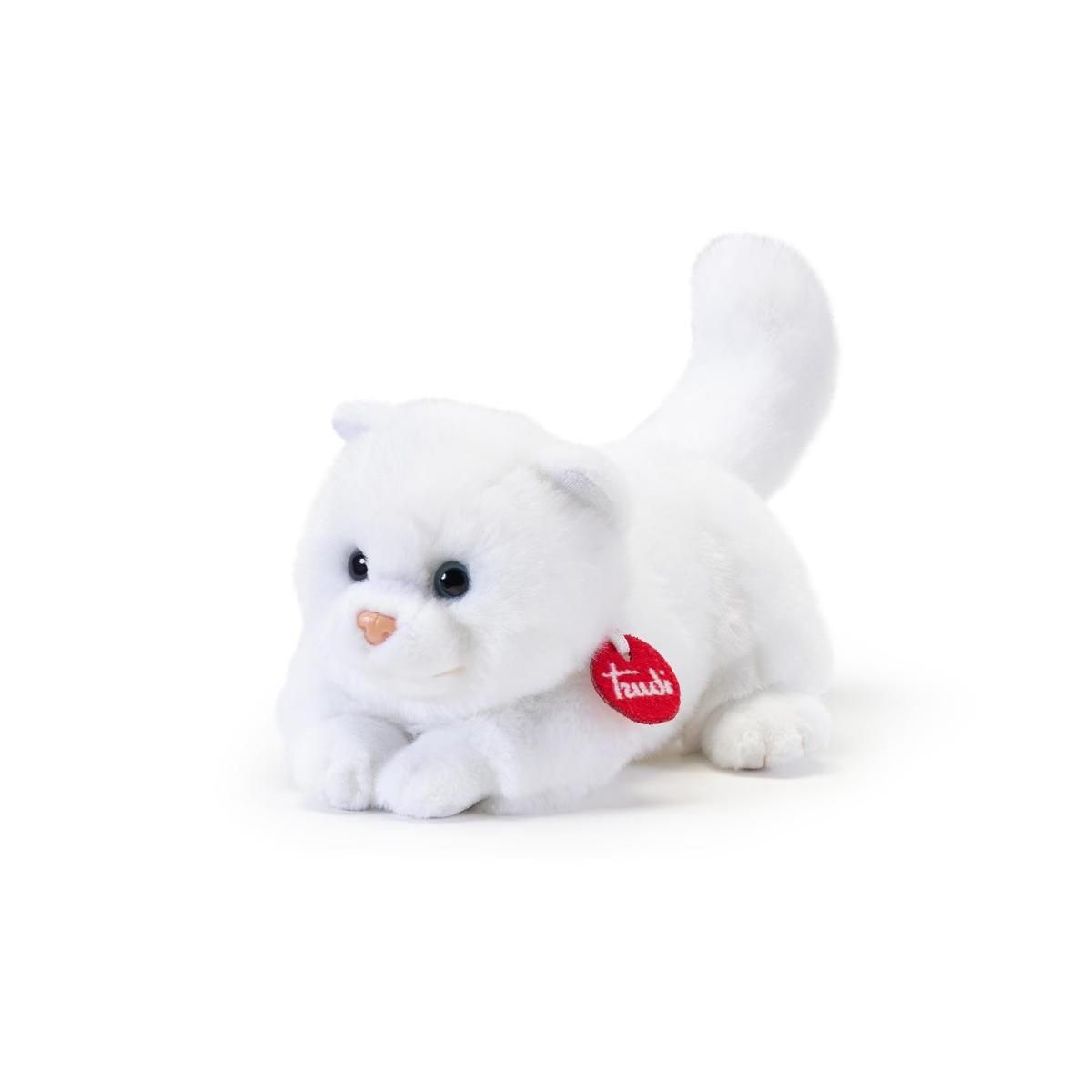 Trudi - Peluche Chat Brad Blanc