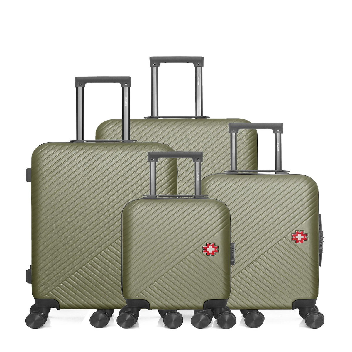 SWISS KOPPER SWISS KOPPER  -  Lot de 4  -  Valise grand format, valise weekend, valise cabine, valise cabine XXS SPIEZ