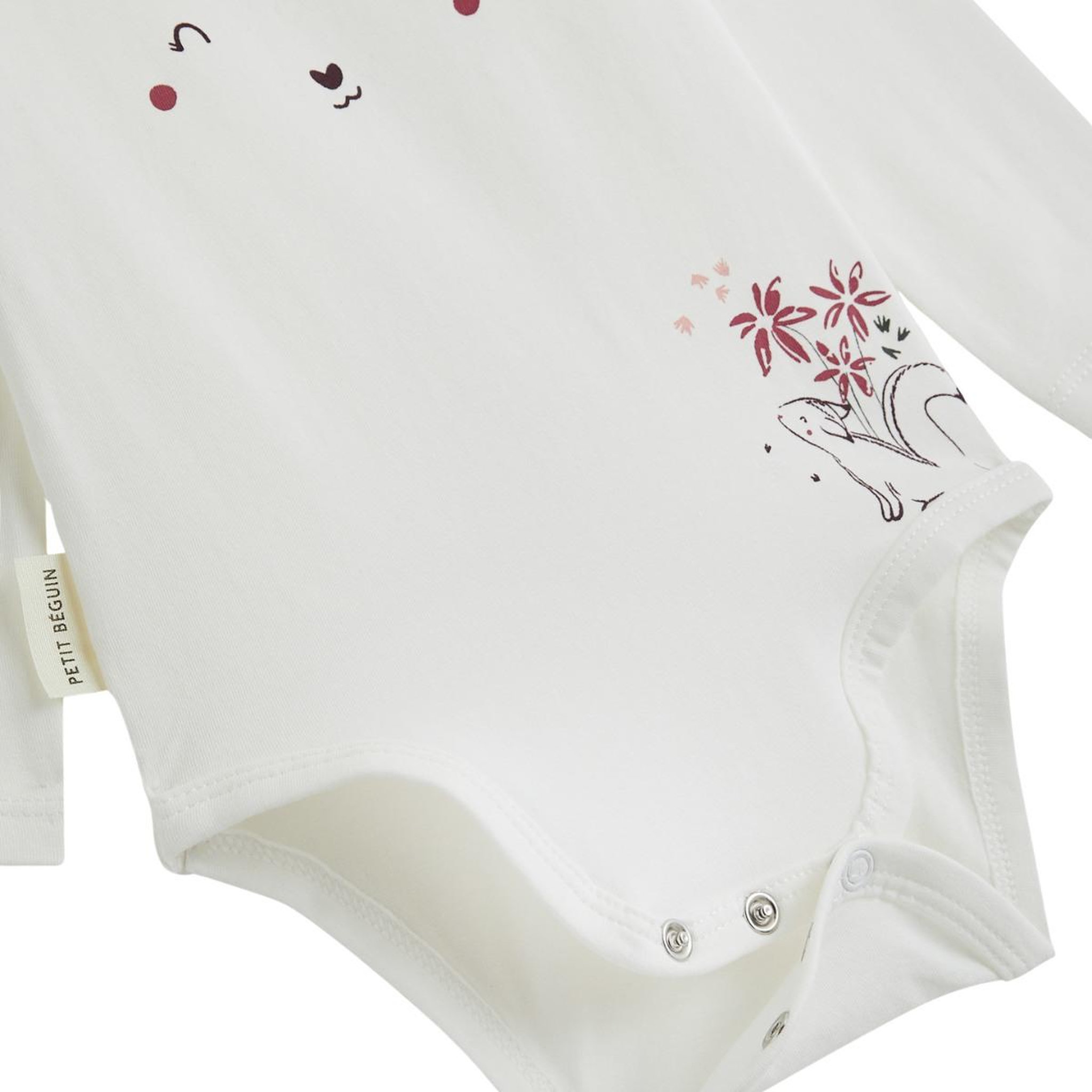 Voir la diapositive 2 : PETIT BEGUIN Lot de 3 bodies bébé manches longues Misti