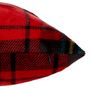 Voir la diapositive 2 : ATMOSPHERA Coussin Tartan en Flanelle  Brody  40x40cm Rouge