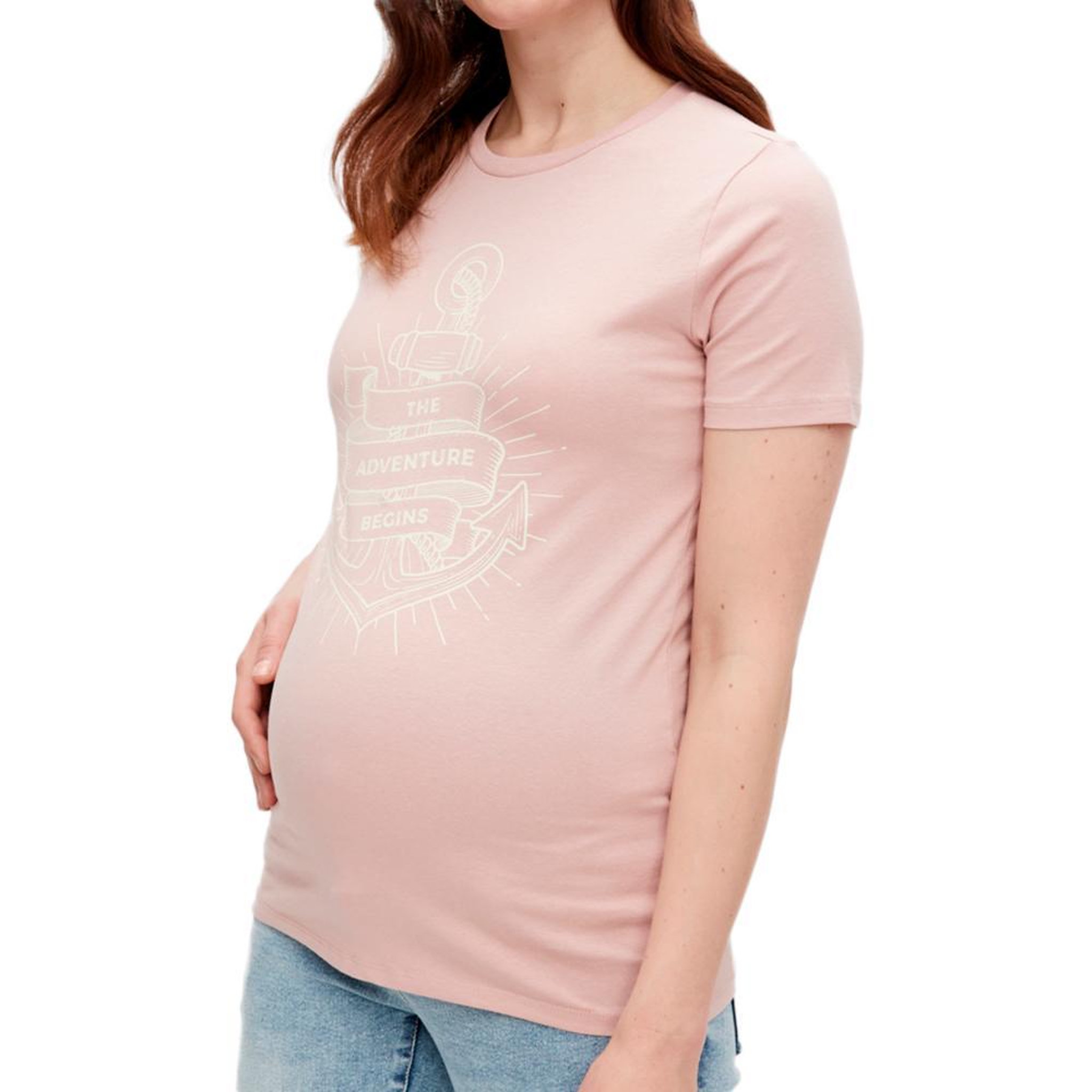 Voir la diapositive 1 : MAMALICIOUS T-shirt Rose Femme Mamalicious Ocean