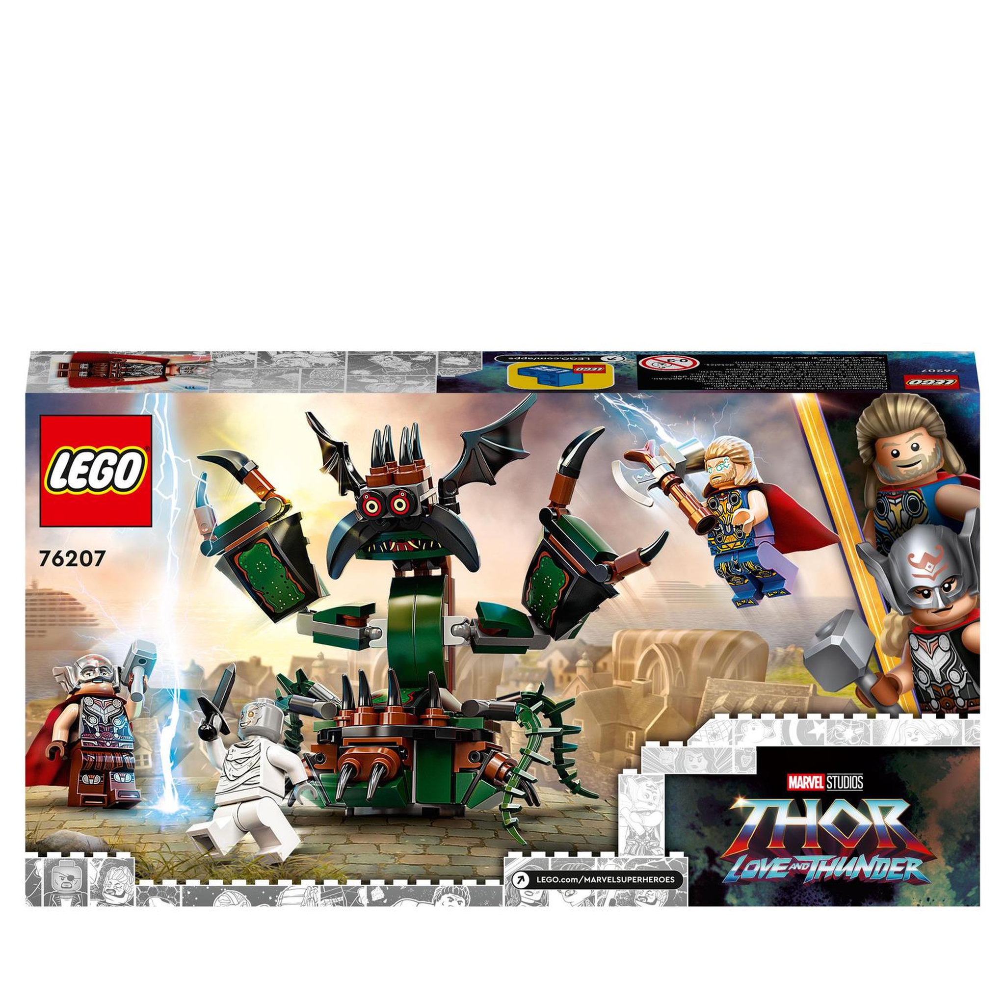 Voir la diapositive 8 : LEGO Marvel 76207 Attaque sur le Nouvel Asgard, Jouet à Construire avec Thor Avengers