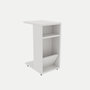 Voir la diapositive 3 : Habitat et Jardin Table d'appoint en bois  Filinta  - 30 x 40 x 63 cm - Blanc