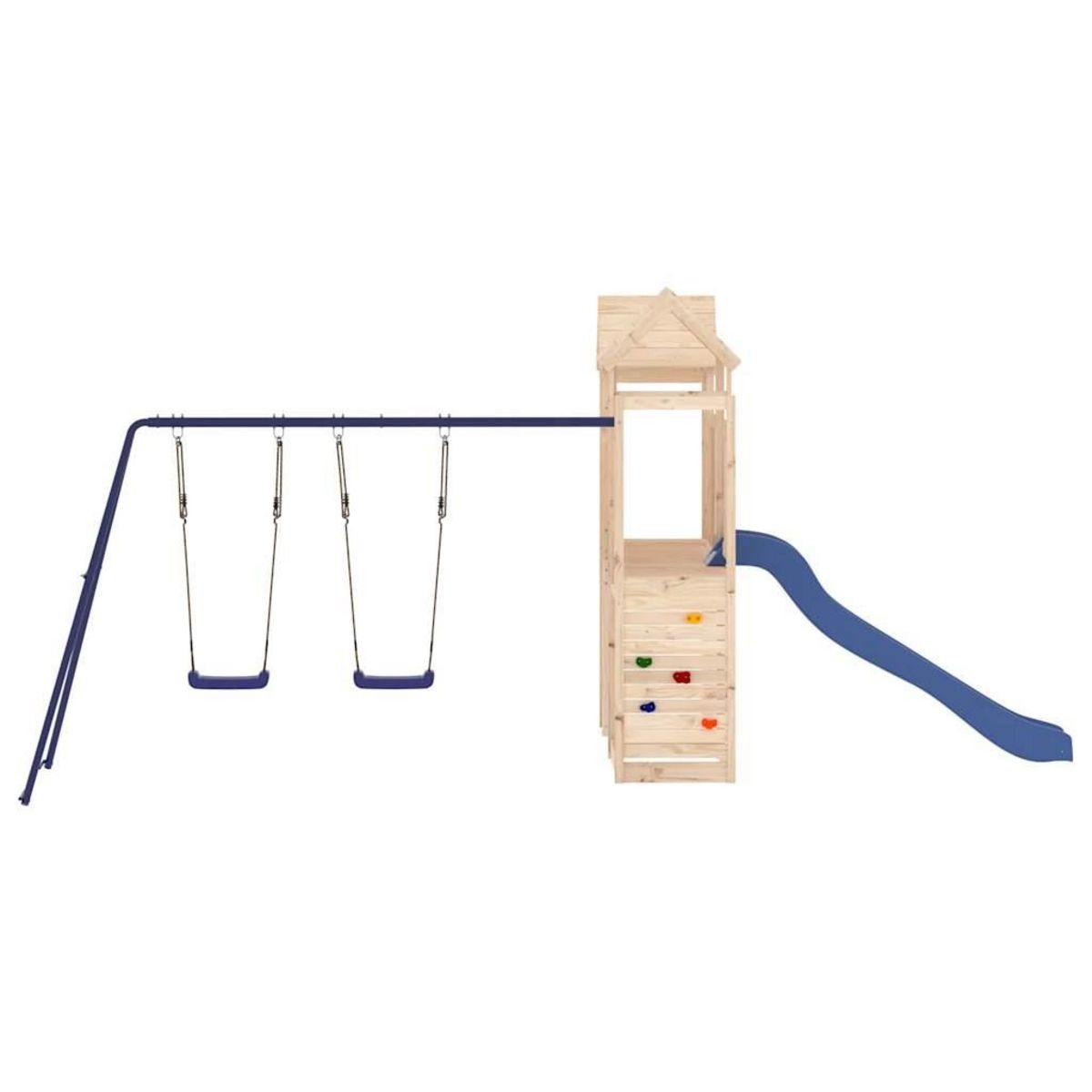 VIDAXL Aire de jeux d'exterieur bois de pin massif