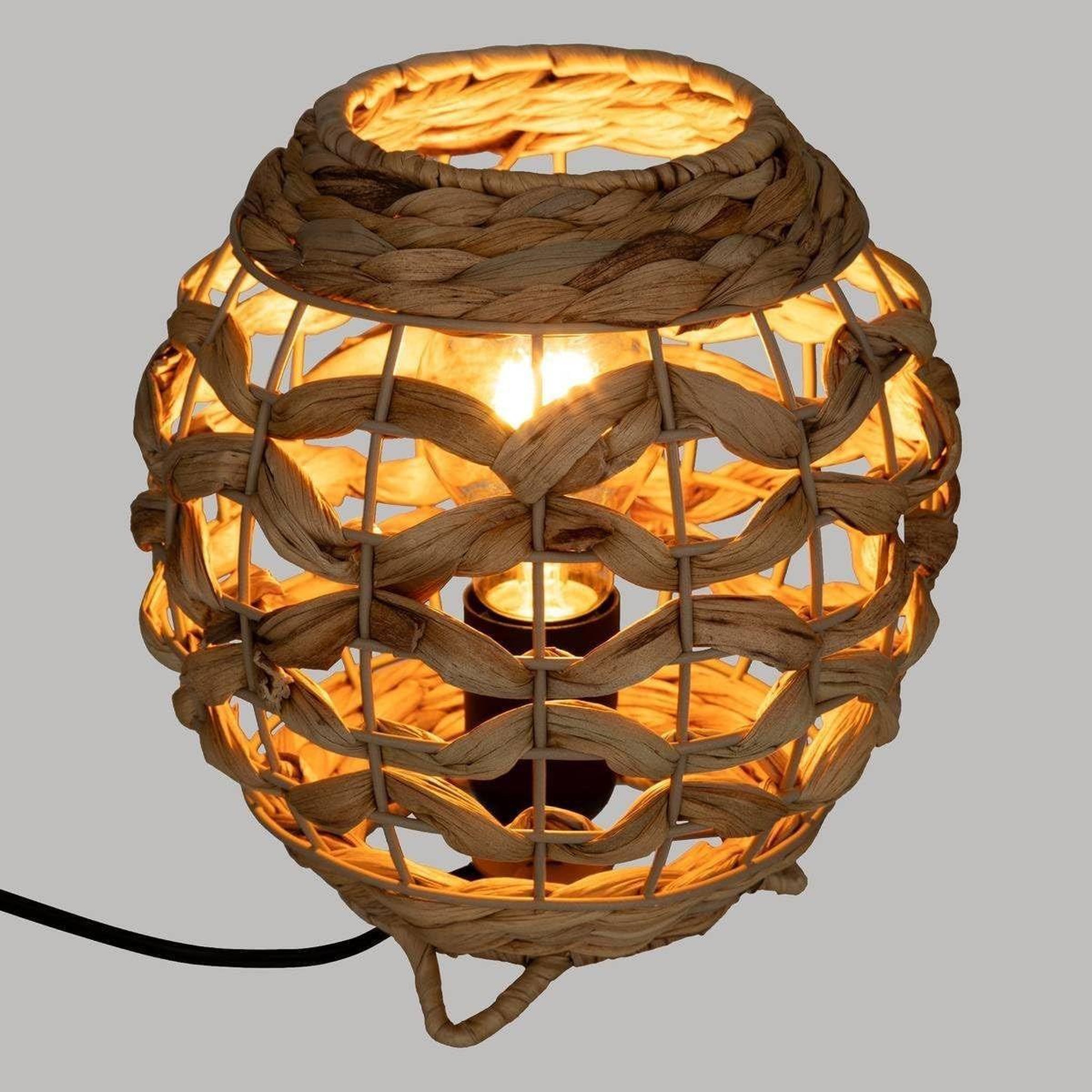 Voir la diapositive 2 : ATMOSPHERA Lampe à poser  jacinthe  20cm naturel