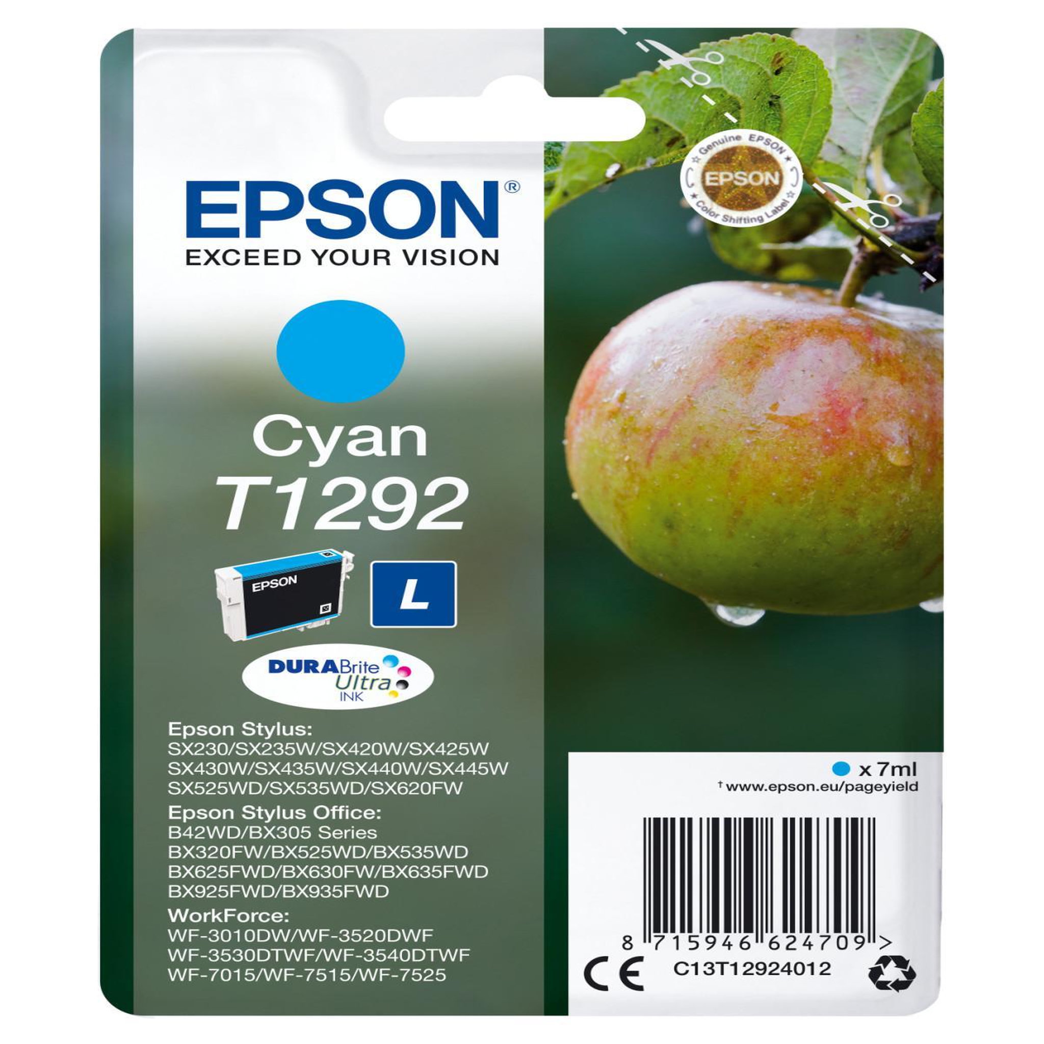 Voir la diapositive 2 : Epson Cartouche imprimante EPSON C 13 T 12924012