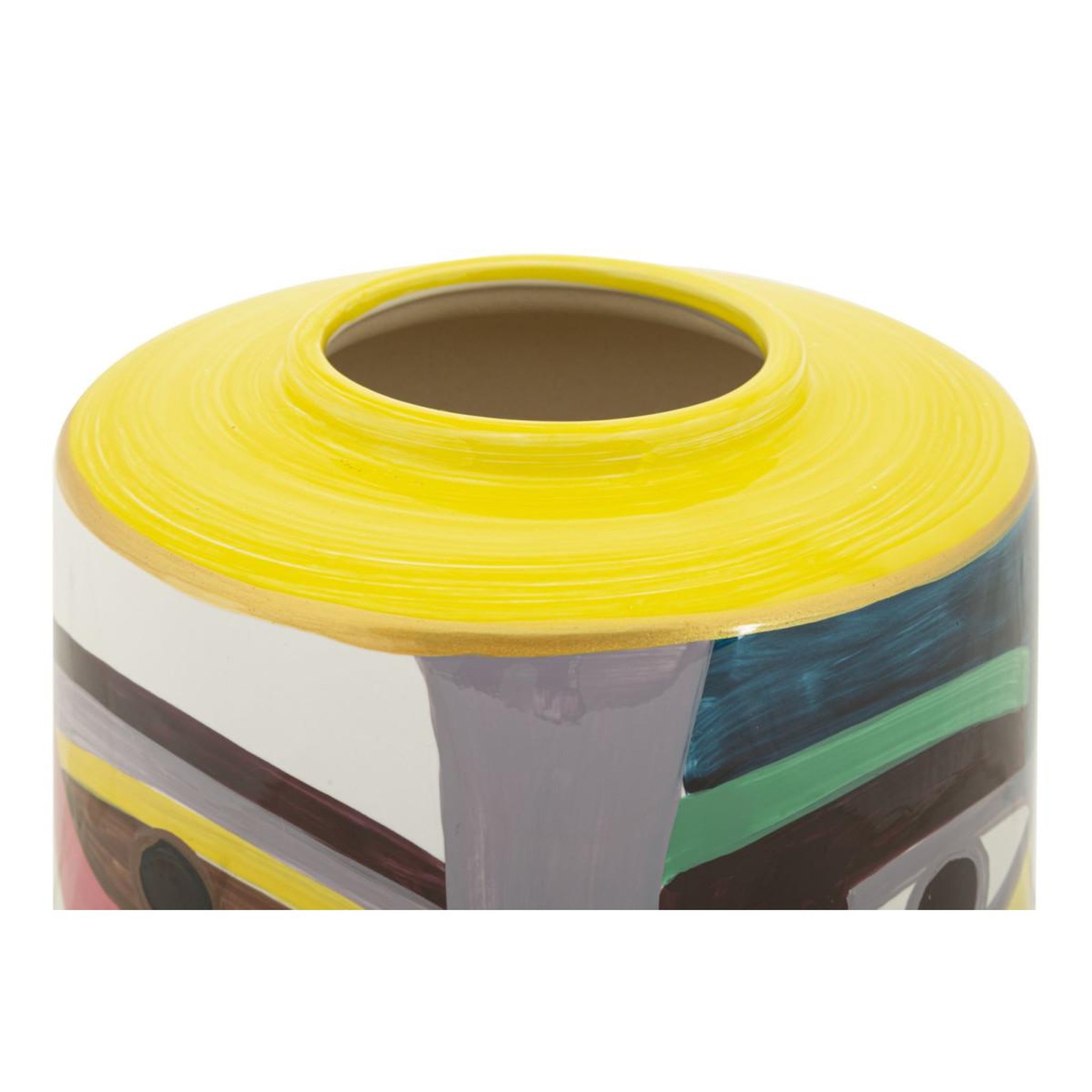 Voir la diapositive 3 : Paris Prix Vase design en céramique  piccassy  28cm multicolore