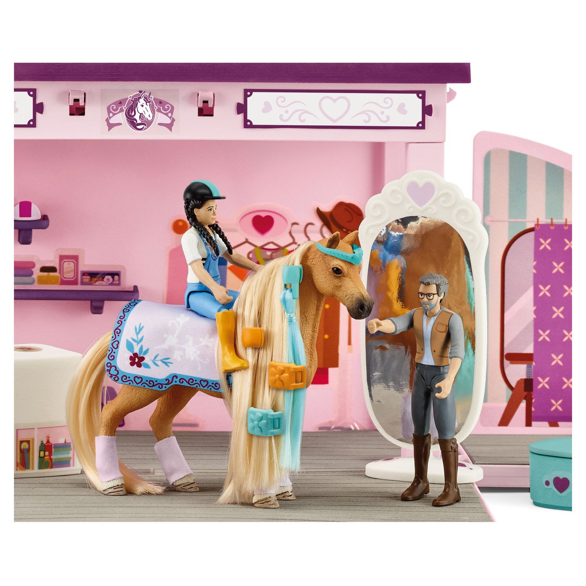 Voir la diapositive 3 : Schleich Malette de coiffage - Sofia's Beauties