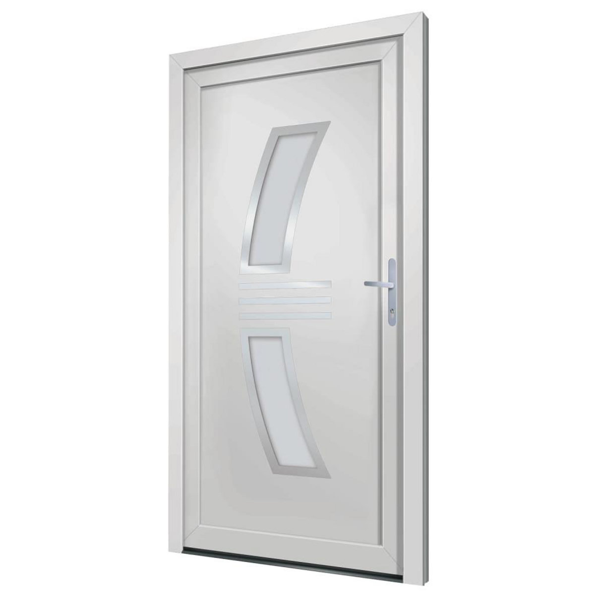 VIDAXL Porte d'entree Blanc 108x200 cm PVC