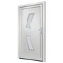 Voir la diapositive 3 : VIDAXL Porte d'entree Blanc 108x200 cm PVC