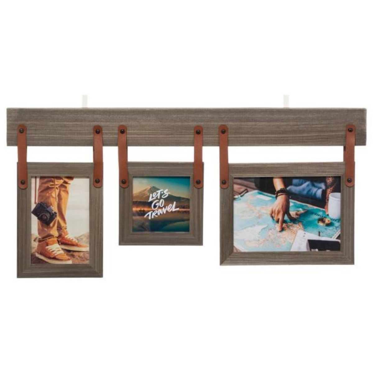 ATMOSPHERA Pêle-Mêle 3 Photos en Bois  Travel  57cm Naturel