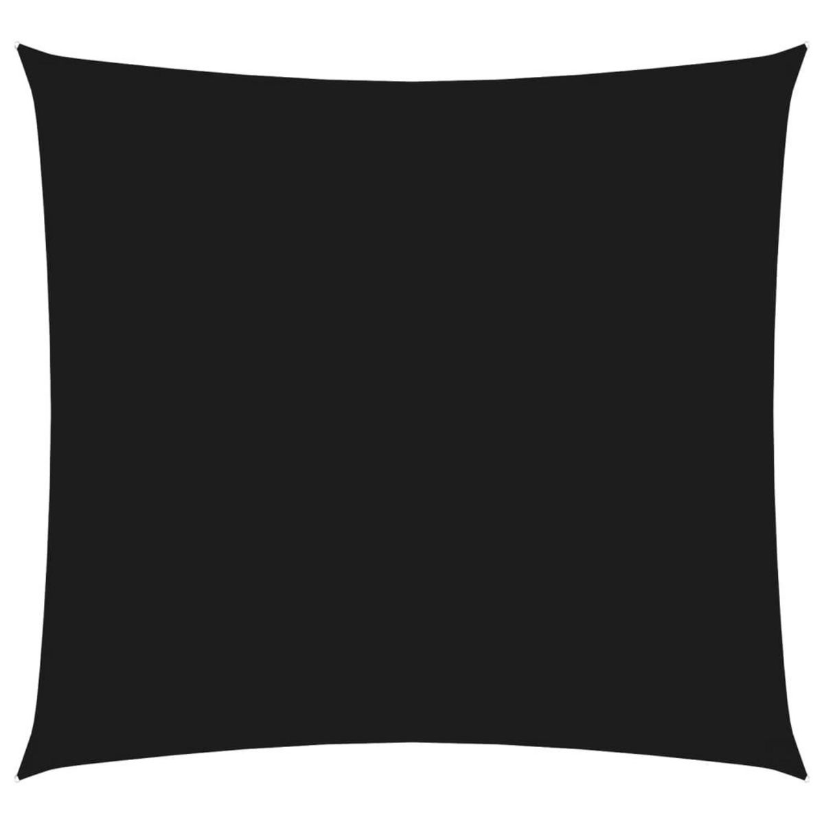VIDAXL Voile de parasol tissu oxford carre 2x2 m noir