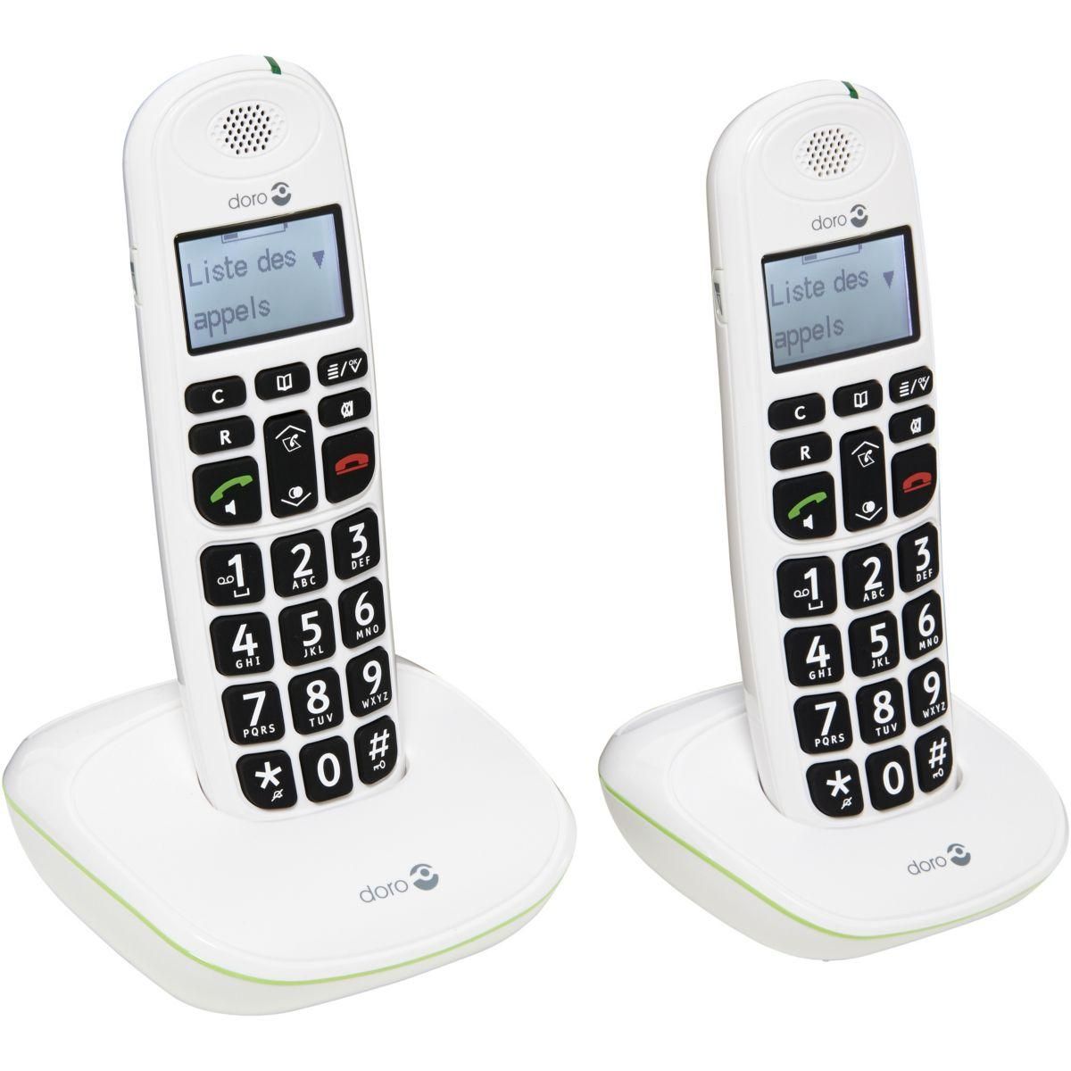 Doro Téléphone sans fil Phone Easy 110 duo Blanc