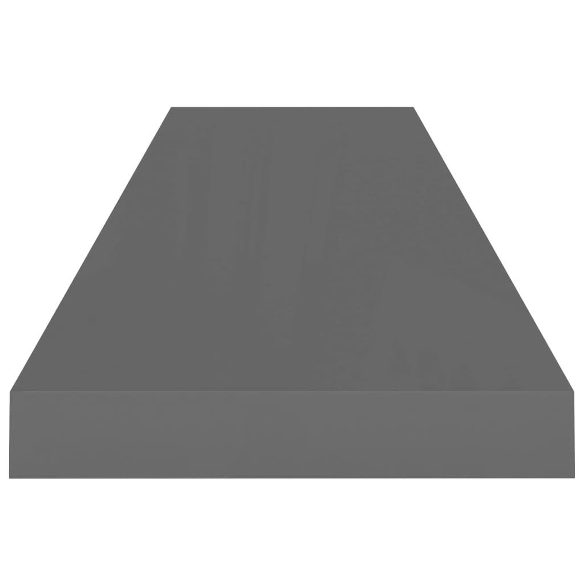 Voir la diapositive 5 : VIDAXL Etagere murale flottante 2 pcs Gris brillant 90x23,5x3,8 cm MDF