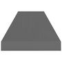 Voir la diapositive 5 : VIDAXL Etagere murale flottante 2 pcs Gris brillant 90x23,5x3,8 cm MDF