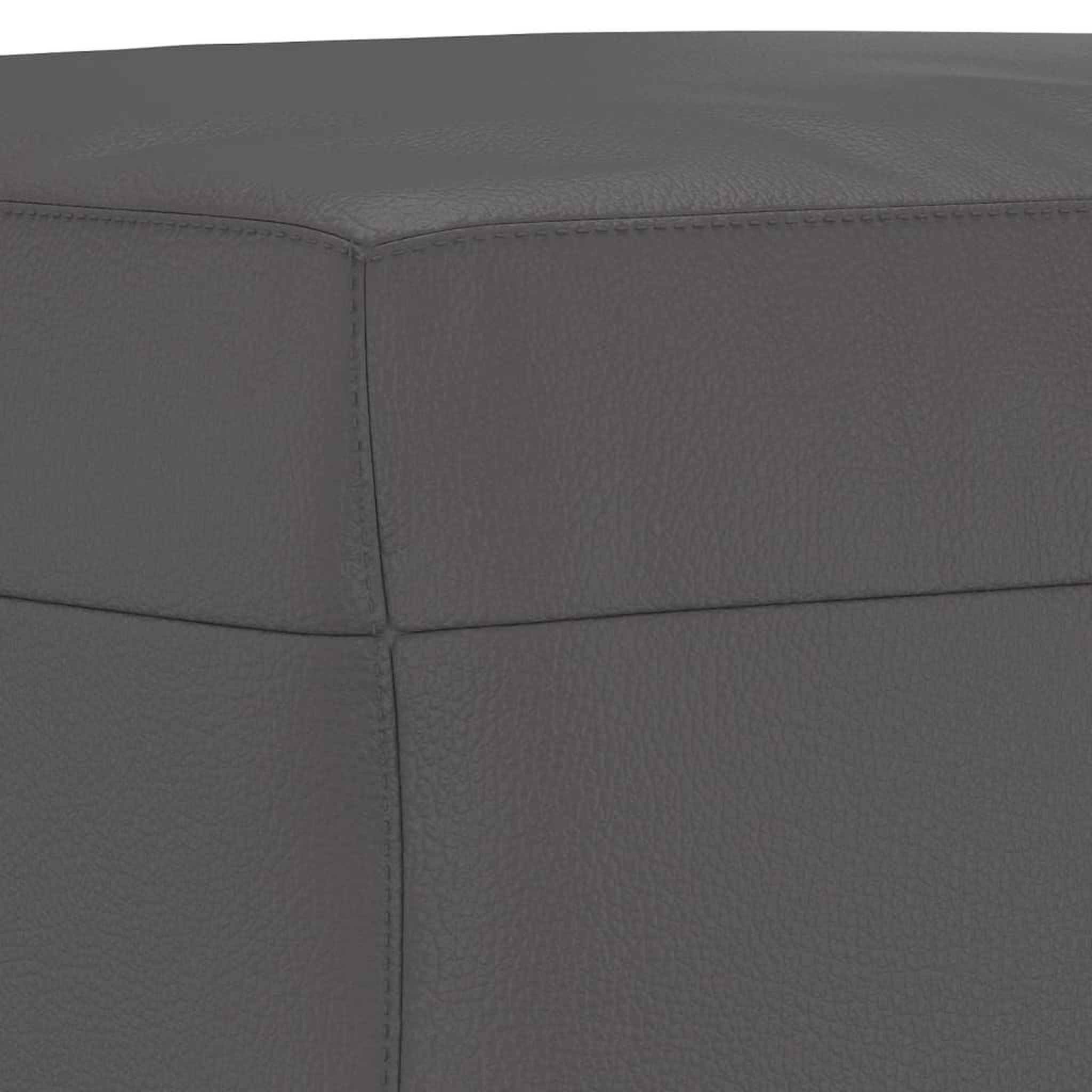 Voir la diapositive 5 : VIDAXL Banc Gris 100x35x41 cm Similicuir