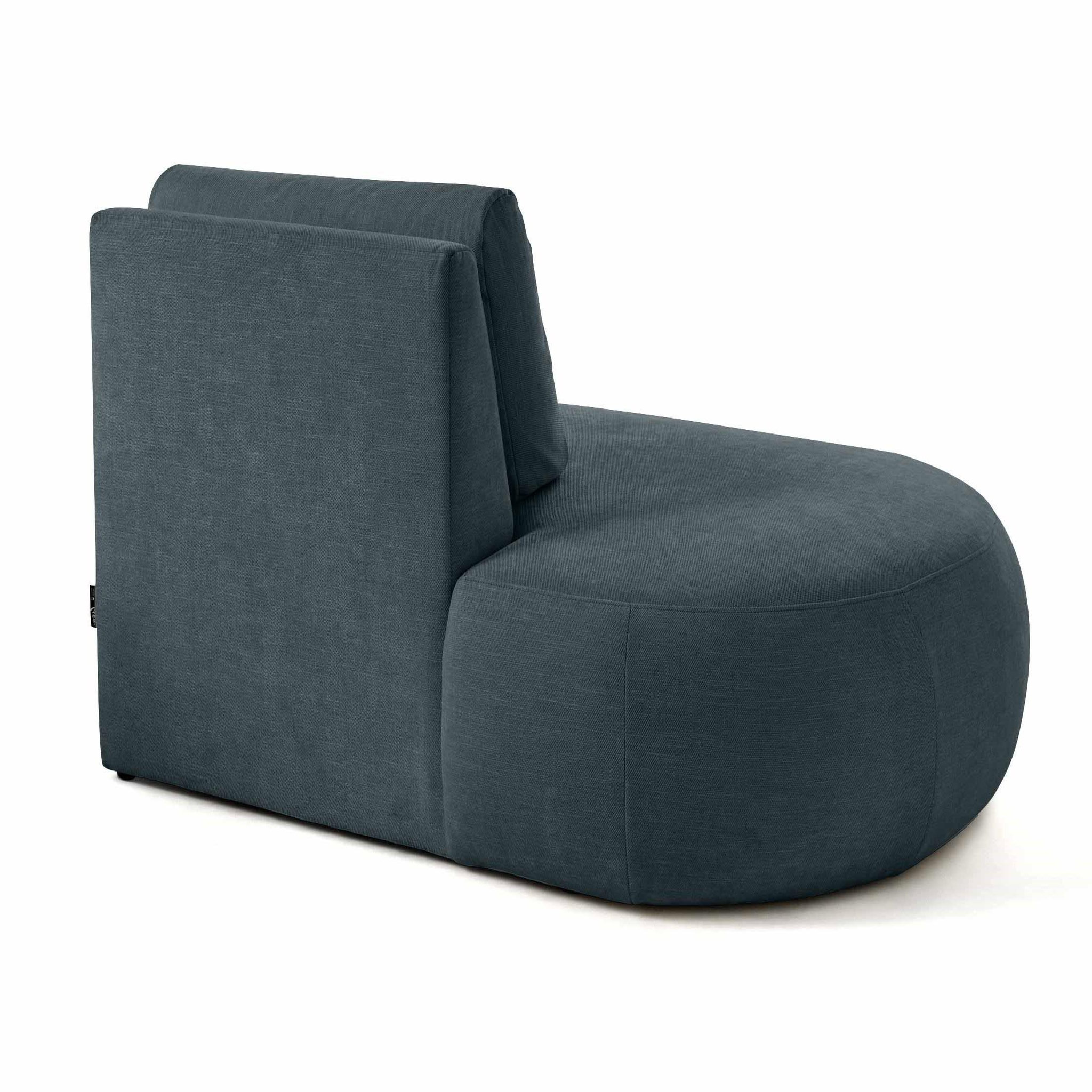 Voir la diapositive 5 : LISA DESIGN Santorini - module d'assise gauche - en tissu texturé