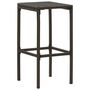 Voir la diapositive 5 : VIDAXL Ensemble de bar de jardin 7 pcs coussins Resine tressee Marron
