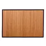  Tapis en bambou 70 x 45 cm Brun antiderapant rectangle Naturel Salle de bain