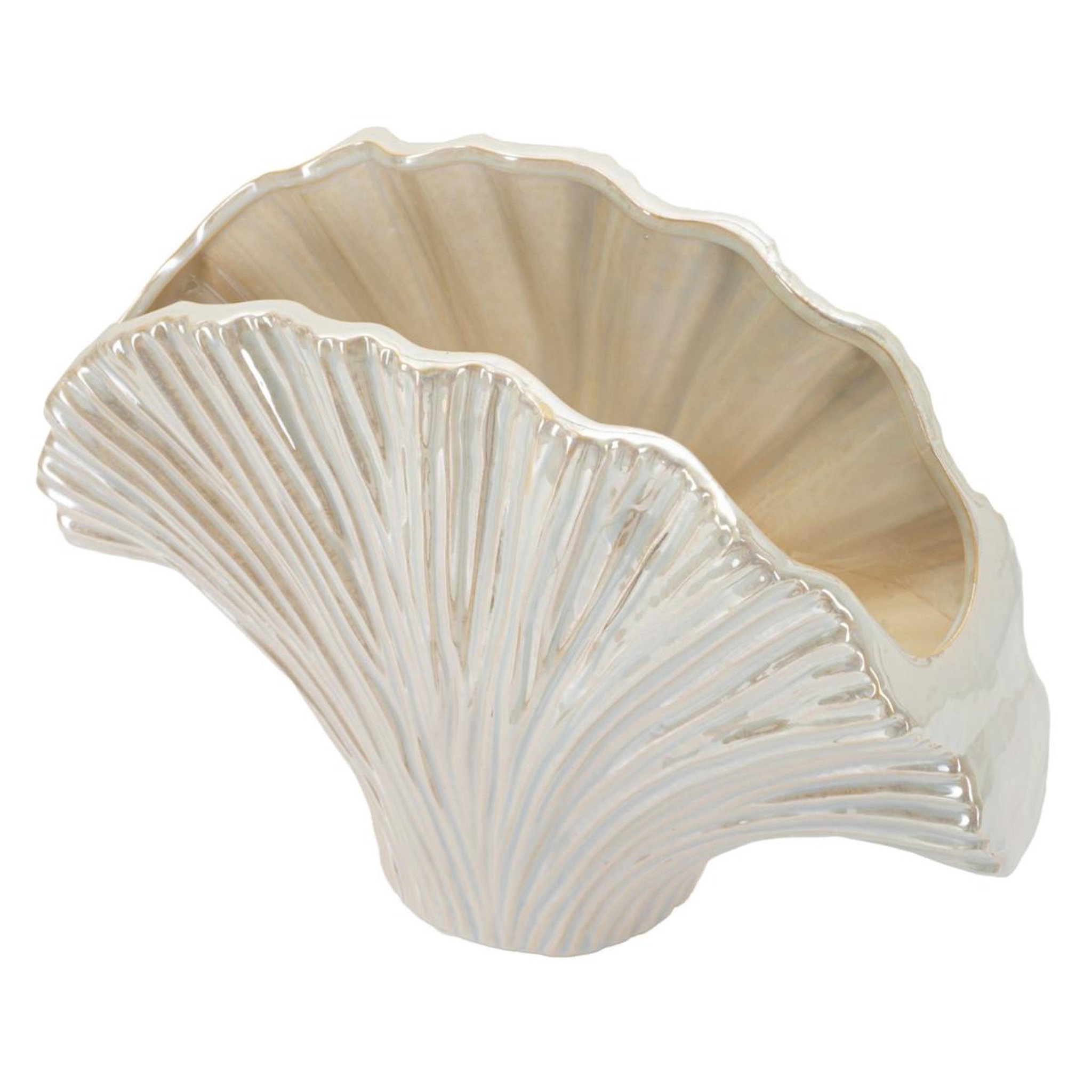 Voir la diapositive 3 : Paris Prix Vase en céramique  perly  35cm blanc