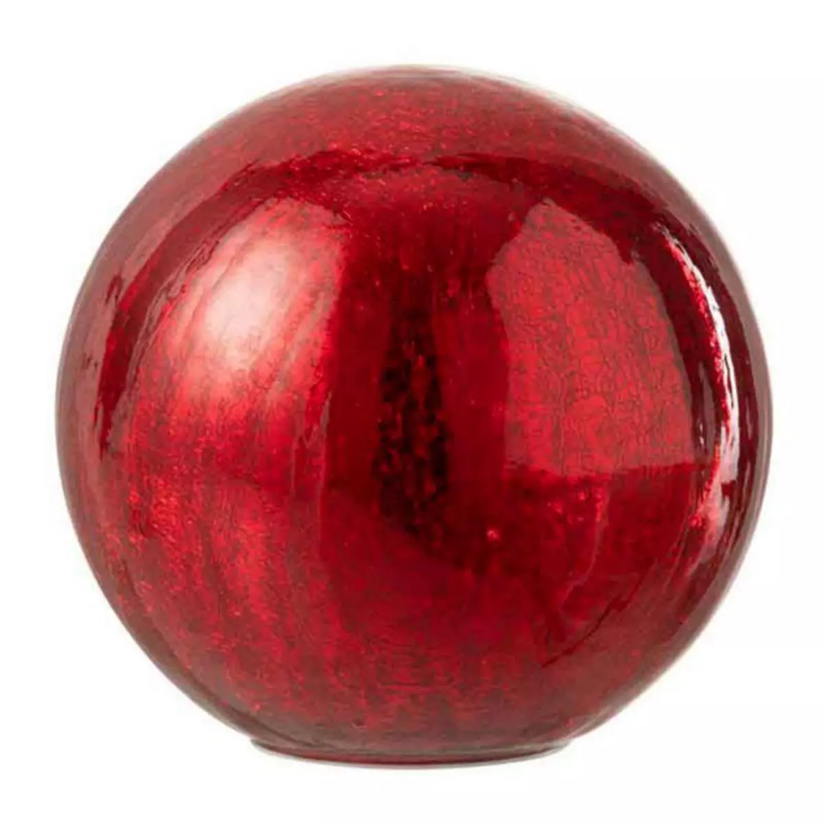 Paris Prix Boule en Verre Led Déco  Sazo  20cm Rouge