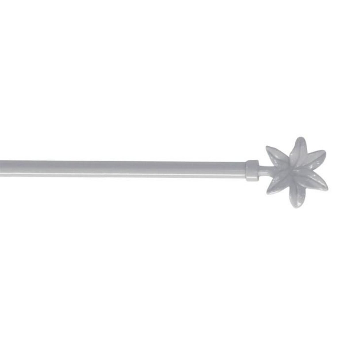 Paris Prix Tringle Déco Extensible  Fleurella  40-60cm Blanc