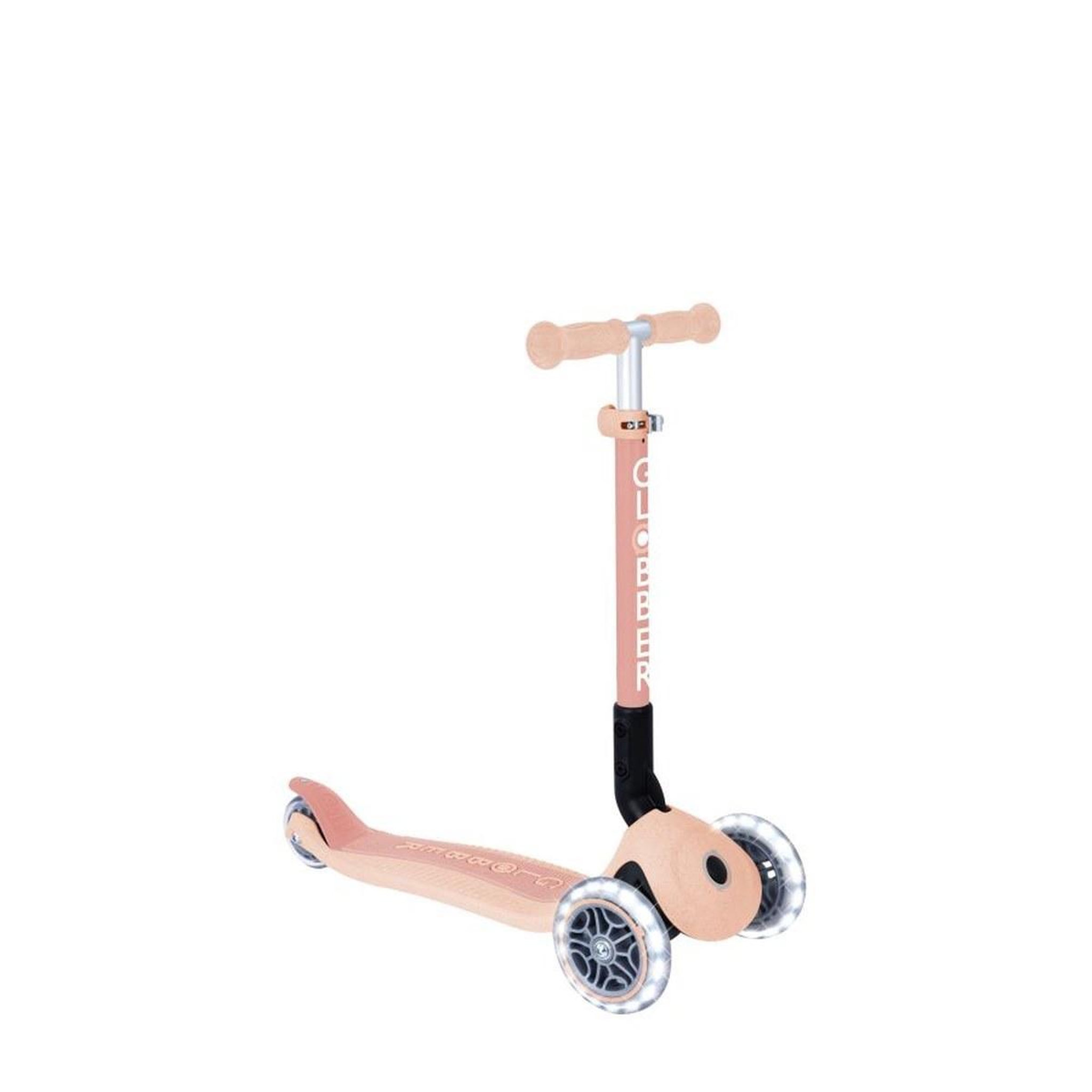 Globber Trottinette 3 roues JUNIOR FOLDABLE LIGHTS ESSENTIAL — Pêche