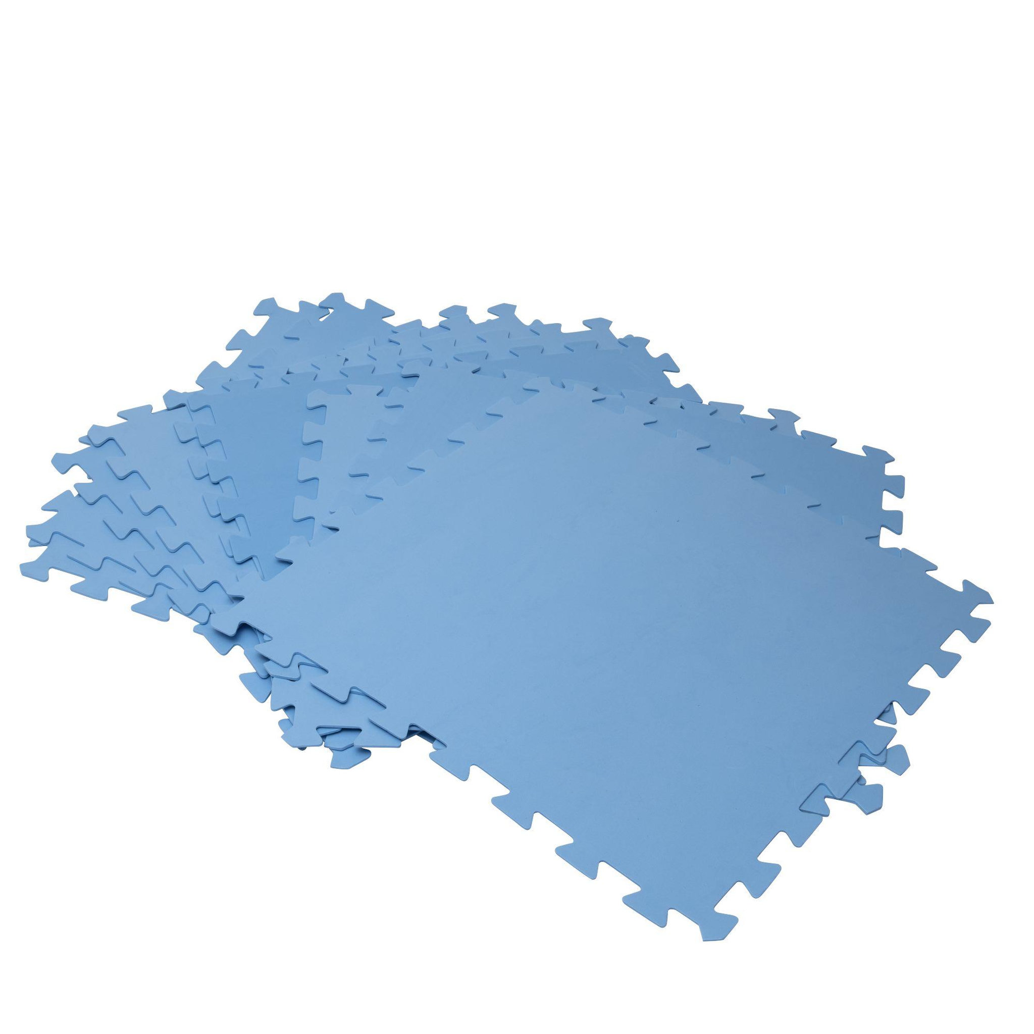 Voir la diapositive 4 : WERKAPRO Lot de 9 dalles de sol piscine 50x50cm  2,25m2  épaisseur 3mm 9 pièces werka pro