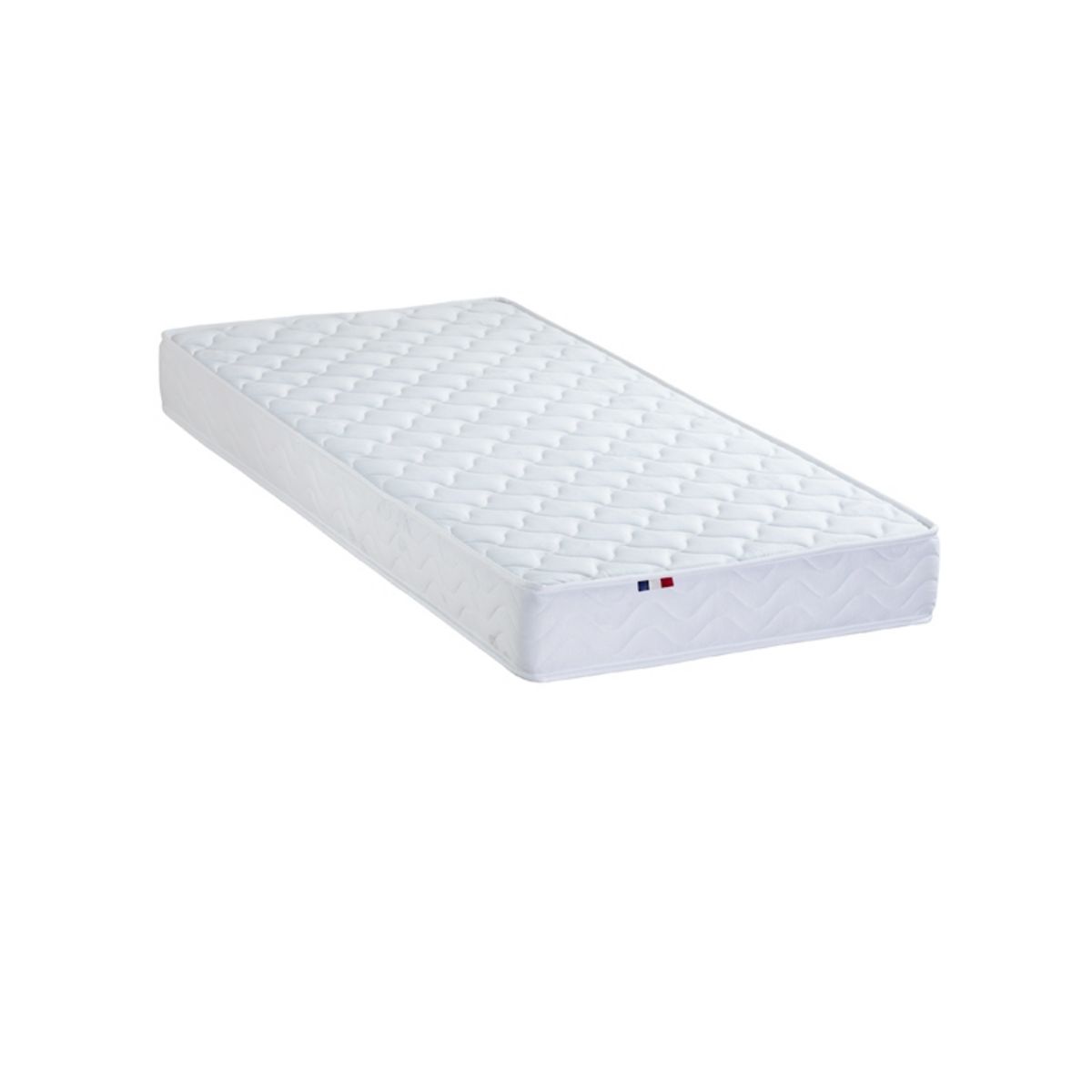 Ensemble matelas 90x190cm + Lit coffre 90x190cm sommier inclus avec tête de lit WILLOW gris