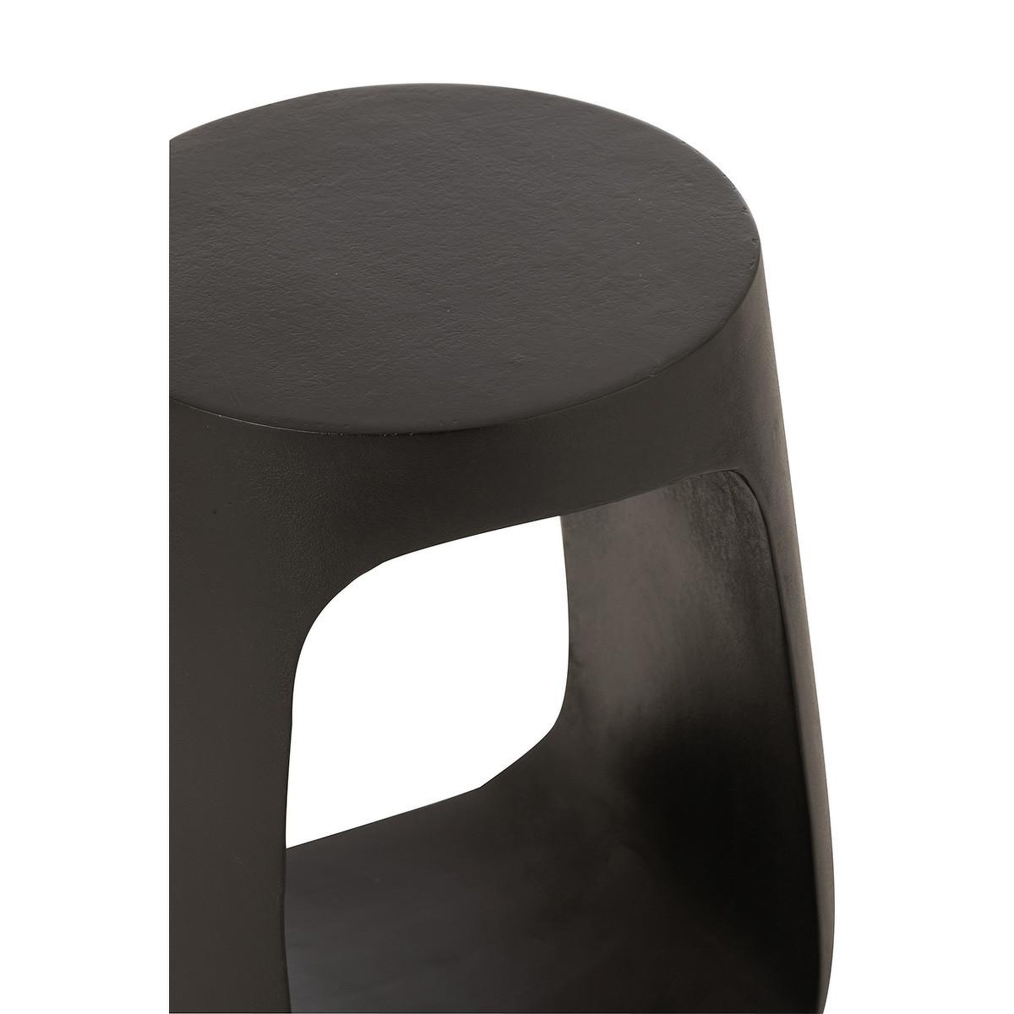 Voir la diapositive 4 : J-LINE Table d'Appoint Design en Bois  Cave  46cm Noir