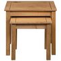 Voir la diapositive 4 : VIDAXL Tables gigognes 2 pcs Bois de pin massif Assortiment Panama