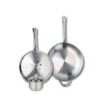 ELO Ensemble de 2 Poêles de cuisson 28 et 32 cm et 1 faitout 12 cm Elo Profi Brillant