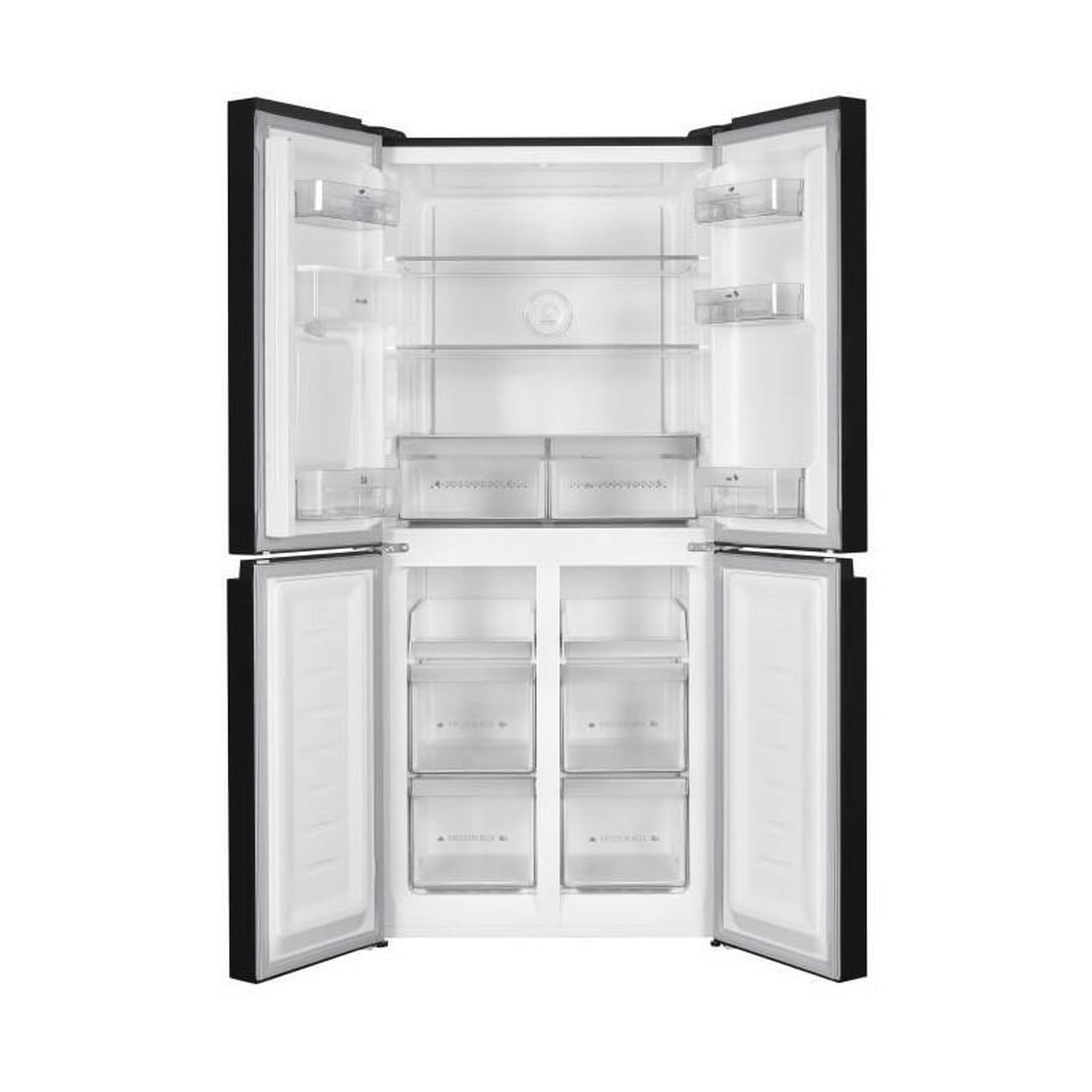Voir la diapositive 2 : CONTINENTAL EDISON Réfrigérateur Continental Edison - CERA4D464B - 4 portes avec distributeur d'eau - 464L - L79 cm x H 180 cm - Noir