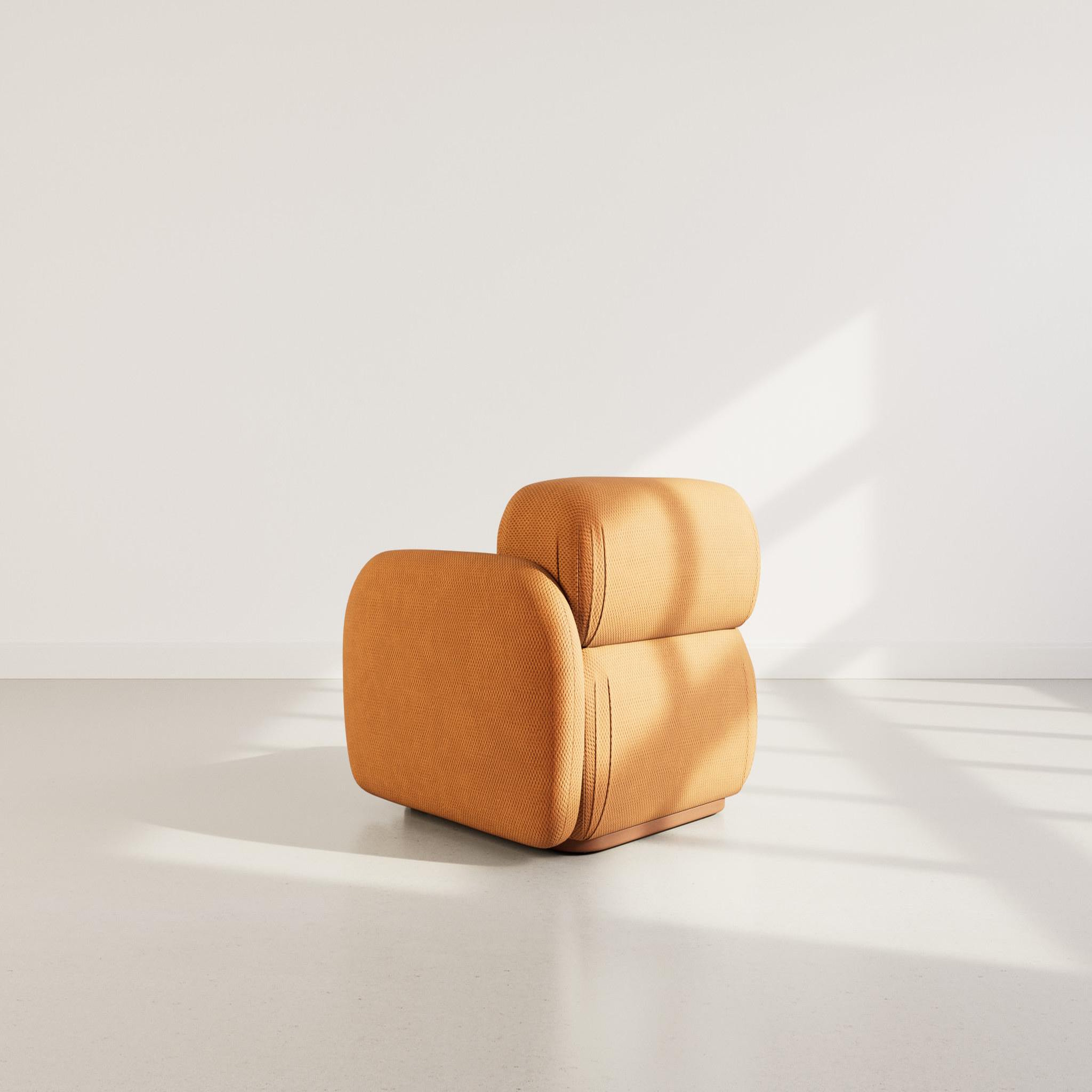 Voir la diapositive 6 : LISA DESIGN Penelope - module d'assise droit en velours texturé