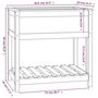 Voir la diapositive 6 : VIDAXL Jardiniere avec etagere Noir 82,5x54x81 cm Bois massif de pin