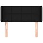 Voir la diapositive 3 : VIDAXL Tete de lit avec oreilles Noir 93x16x78/88 cm Tissu